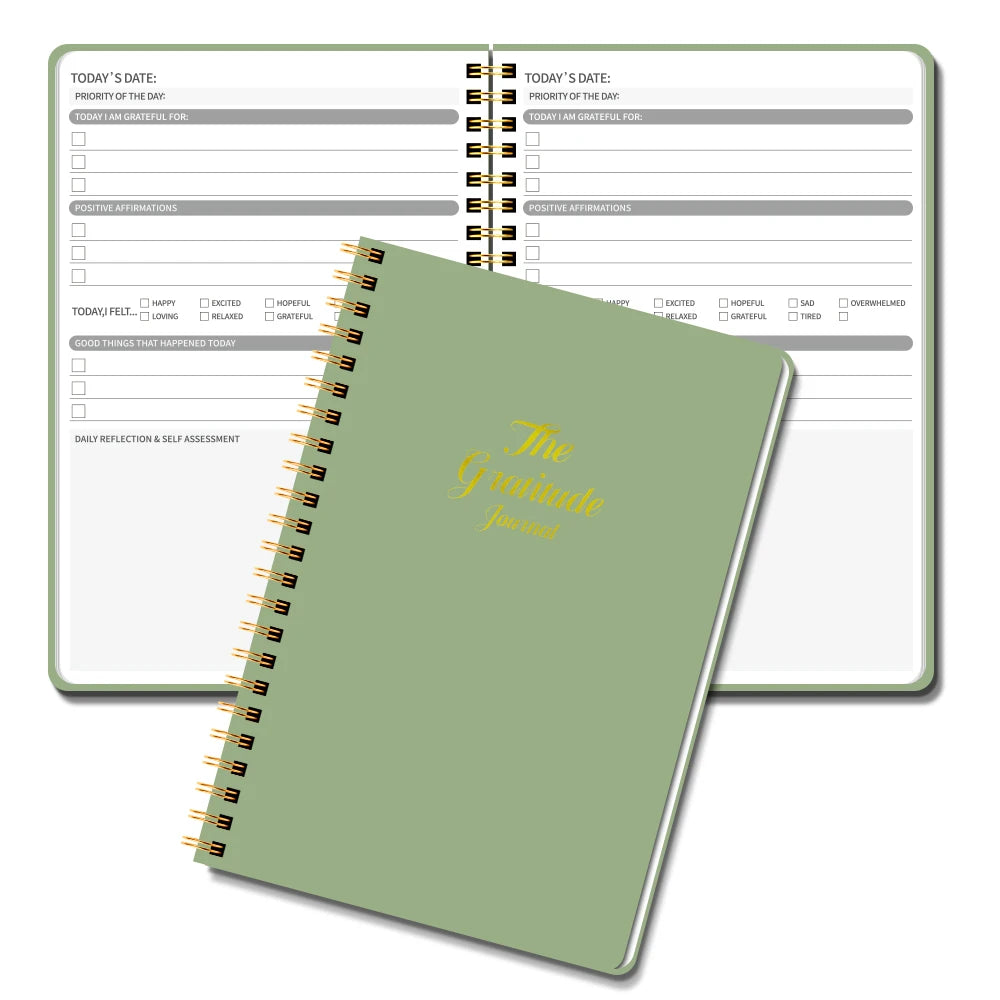Gratitude Planner: a 5.71 X 8.15-Inch Undated Daily Gratitude Journal That Keeps Track of Your Mood