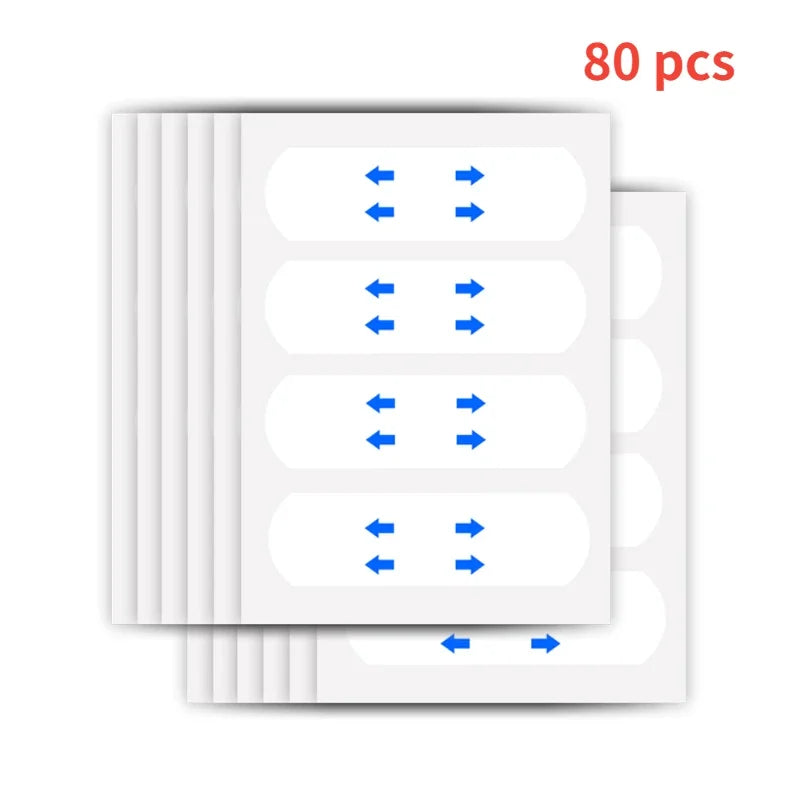 40-120PCS V-Shape Face Wrinkle Sagging Skin Adhesive Tape Lifting Face Stickers Invisible Transparent Thin Face Patche Lift Tool